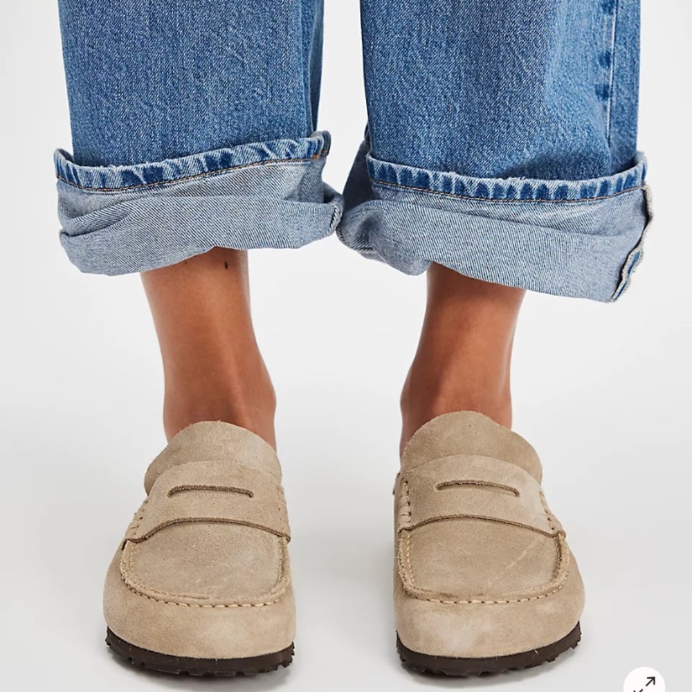 Birkenstock Naples Wrapped Bold Grip Clogs Taupe 38 - Picture 5 of 14